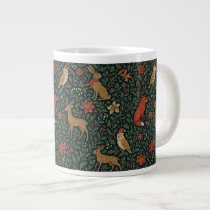 Victorianisches Weihnachts-Tier & Botanik  Jumbo-Tasse