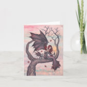 Victorias Baum Gotische Herbstmärchen Kunst Karte (Vorderseite)