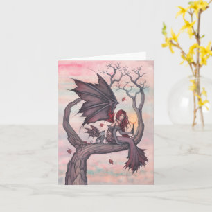 Victorias Baum-Gotischer Herbst-Fee-Kunst Karte