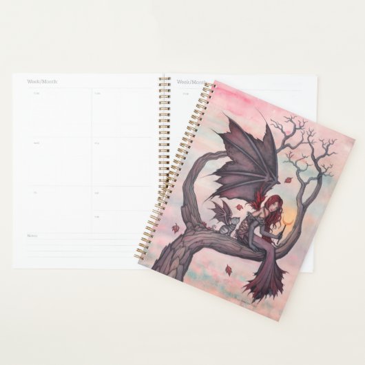Victoria's Tree Gothic Fairy mit Cat Fantasy Art Planer (Anzeige)