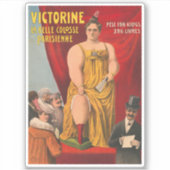 Victorine, die schöne große Pariser Frau Aufkleber (Vorderseite)