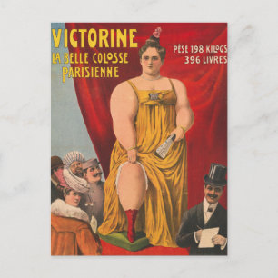 Victorine, die schöne Pariserin große Frau Postkarte