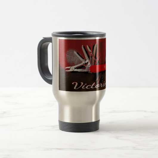 Victorinox Taschenmesser-Tasse Reisebecher (Vorderseite Links)