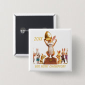 Victorious Bunny Egg Hunt Champion Button (Vorne & Hinten)
