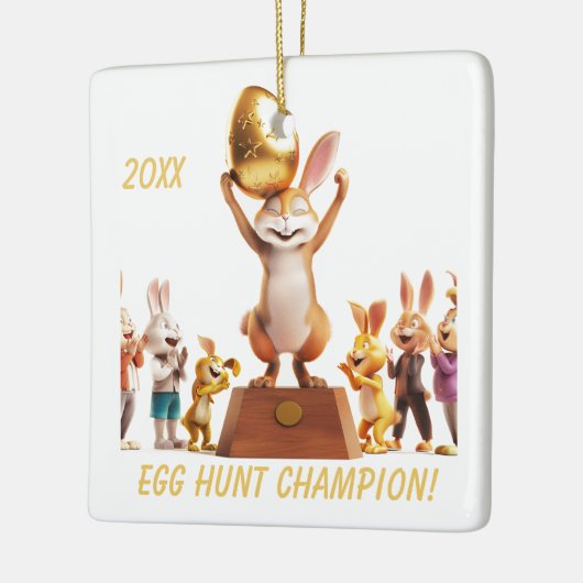 Victorious Bunny Egg Hunt Champion Keramikornament (Links)
