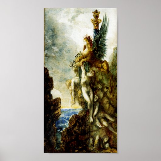 Victorious Sphinx von Gustave Moreau Poster (Vorne)