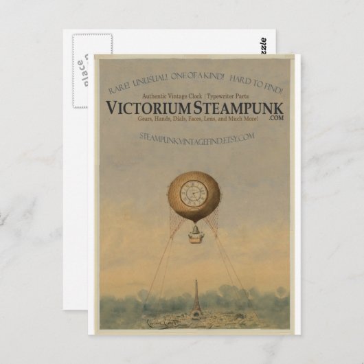 Victorium Steampunk Postkarte (Vorne/Hinten)