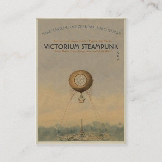Victorium Steampunk Visitenkarte (Vorderseite)