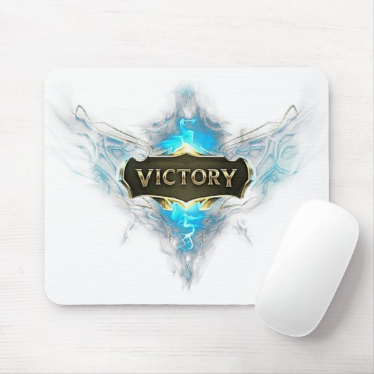 Victory - A Symbol of Triumph and Achievement Mousepad (Mit Mouse)