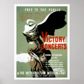 Victory Concert Met NYC 1938 WPA Poster (Vorne)