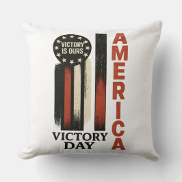 Victory Day Patriotic erschüttert USA Art Kissen