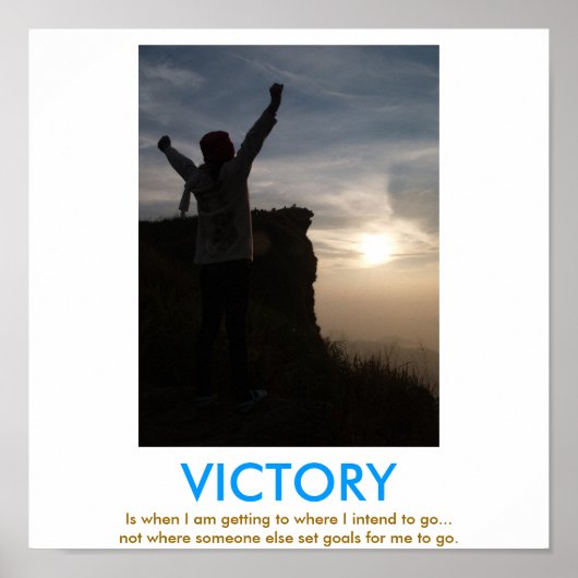 VICTORY-Demotivationspaket Poster (Vorne)