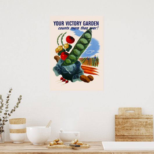 Victory Garden (groß) Poster (Küche)