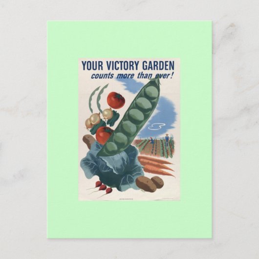 Victory Garden Postkarte (Vorderseite)