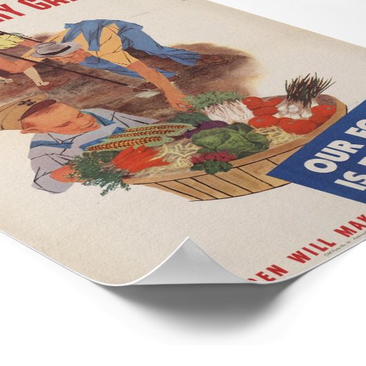 Victory Garden Vintage Poster (Ecke)