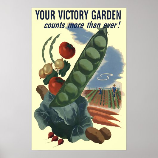 Victory Garden Vintage Poster (Vorne)