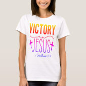 Victory In Jesus Christian T-Shirt (Vorderseite)