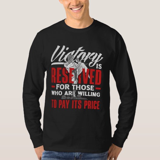 Victory Is Reserved Aikido Karate Jiu Jitsu T-Shirt (Vorderseite)