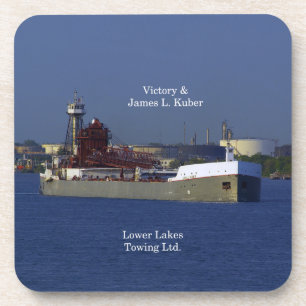 Victory & James L. Kuber 6 plastische Untersetzer