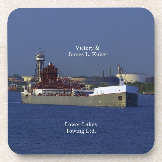 Victory & James L. Kuber 6 plastische Untersetzer (Vorderseite)
