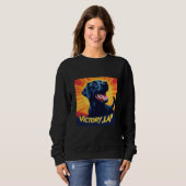 Victory Lap Schwarz Labrador Sweatshirt - Hunde Li (Vorne ganz)