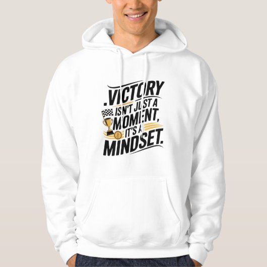 Victory Mindset Motivierend Hoodie (Vorderseite)