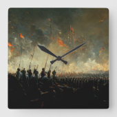 Victory Quadratische Wanduhr (Vorderseite)