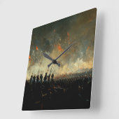 Victory Quadratische Wanduhr (Winkel)