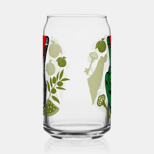 Victory Sign Hand Resistance Red Triangle Symbol Dosenglas (Rechts)