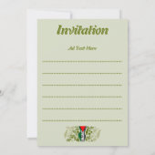 Victory Sign Hand Resistance Red Triangle Symbol Einladung (Rückseite)