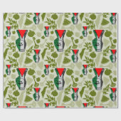 Victory Sign Hand Resistance Red Triangle Symbol Geschenkpapier (Flach)