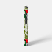 Victory Sign Hand Resistance Red Triangle Symbol iPhone Hülle (Linke Seite)