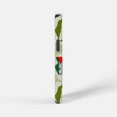 Victory Sign Hand Resistance Red Triangle Symbol iPhone Hülle (Rechte Seite)