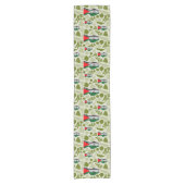 Victory Sign Hand Resistance Red Triangle Symbol Kurzer Tischläufer (Vorderseite)