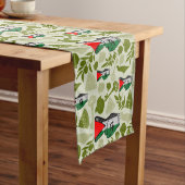 Victory Sign Hand Resistance Red Triangle Symbol Kurzer Tischläufer (Beispiel)