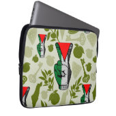 Victory Sign Hand Resistance Red Triangle Symbol Laptopschutzhülle (Vorne Rechts)