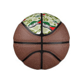 Victory Sign Hand Resistance Red Triangle Symbol Mini Basketball (Rechts)