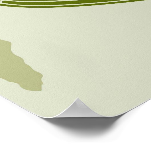 Victory Sign Hand Resistance Red Triangle Symbol Poster (Ecke)