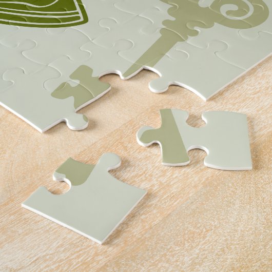 Victory Sign Hand Resistance Red Triangle Symbol Puzzle (Seite)