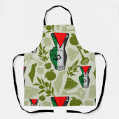 Victory Sign Hand Resistance Red Triangle Symbol Schürze (Vorderseite)