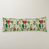 Victory Sign Hand Resistance Red Triangle Symbol Seitenschläferkissen (Rückseite)