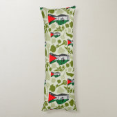 Victory Sign Hand Resistance Red Triangle Symbol Seitenschläferkissen (Rückseite (Vertikal))