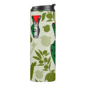 Victory Sign Hand Resistance Red Triangle Symbol Thermosbecher (Nach links gedreht)