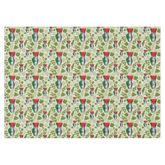 Victory Sign Hand Resistance Red Triangle Symbol Tischdecke (Vorderseite (Horizontal))