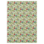 Victory Sign Hand Resistance Red Triangle Symbol Tischdecke (Vorderseite)