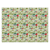 Victory Sign Hand Resistance Red Triangle Symbol Tischdecke (Vorderseite (Horizontal))