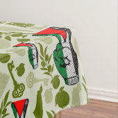 Victory Sign Hand Resistance Red Triangle Symbol Tischdecke (Beispiel)