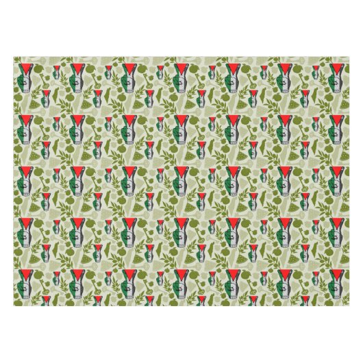 Victory Sign Hand Resistance Red Triangle Symbol Tischdecke (Vorderseite (Horizontal))