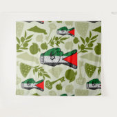 Victory Sign Hand Resistance Red Triangle Symbol Wandteppich (Vorderseite (Horizontal))