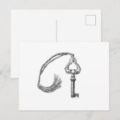 Victrola-Schlüssel Postkarte (Vorne/Hinten)